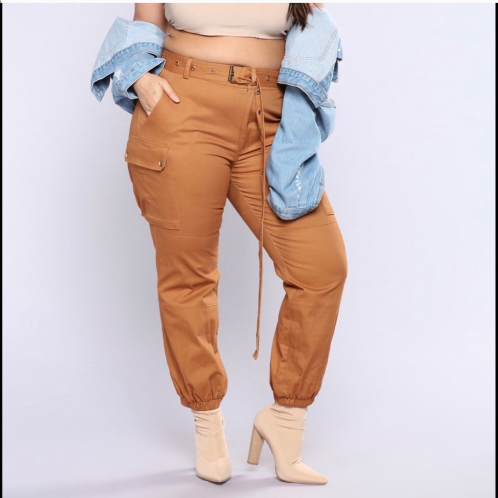 2 pair of fashion nova cargos 1X